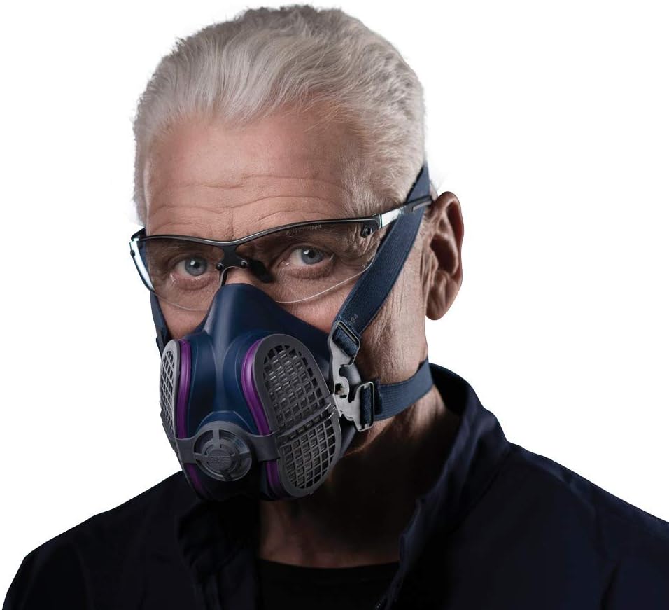 GVS SPR457 Elipse P100 Dust Half Mask Respirator with replaceable and reusable filters included